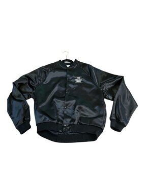 Vintage 80’s HBO "Raw Deal" Cannon Home Video Promo‎ Satin Bomber Jacket Large